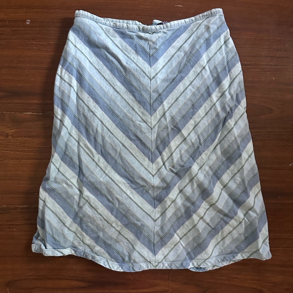 GAP Blue Striped Skirt Size 1